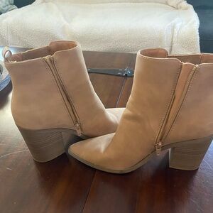 Target Beige Ankle Booties